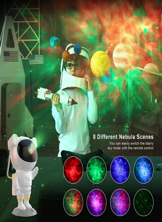 Fussion Star Projector Galaxy Light, Astronaut Light Projector Kids Night Light, Nebula Starry Sky Light Projector with Remote and Timer for Kids Adults Bedroom/Birthday/Party/Decoration - Image 2